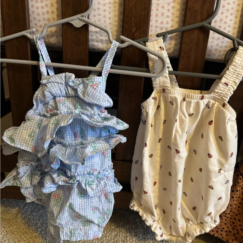 Adorable Baby Romper Set - multiple patterns. Sizes range.